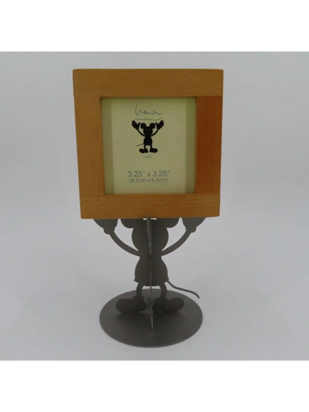 Michael Graves x Disney Mickey Mouse Wood Metal Pedestal Photo Frame Cube 2006